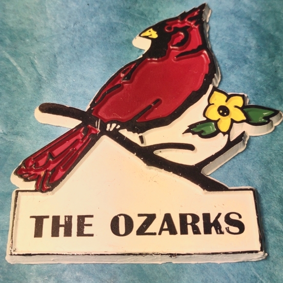 The Ozarks Vintage Cardinal Magnet